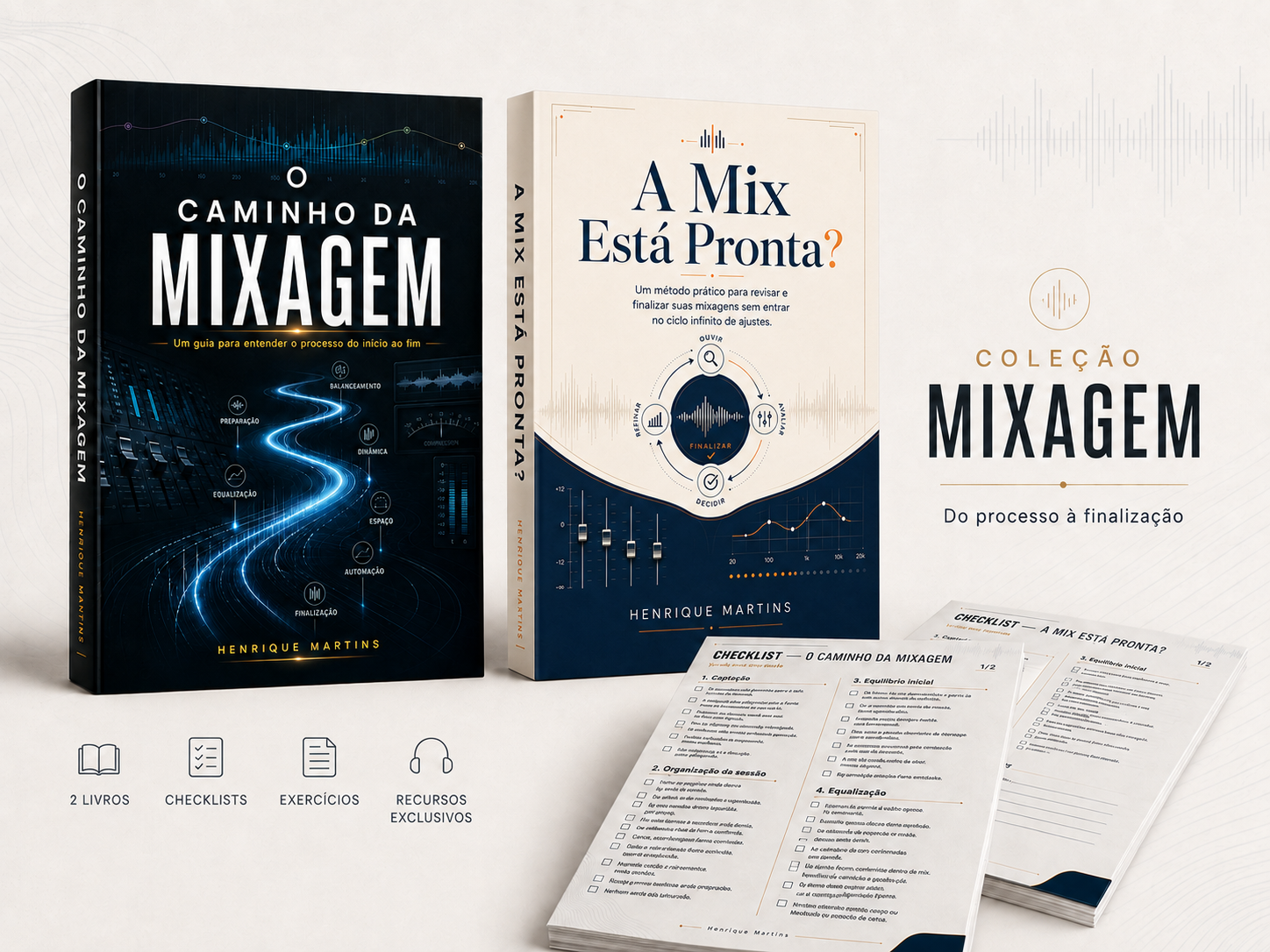 Arte da Coleção Mixagem — O Caminho da Mixagem + A Mix Está Pronta?